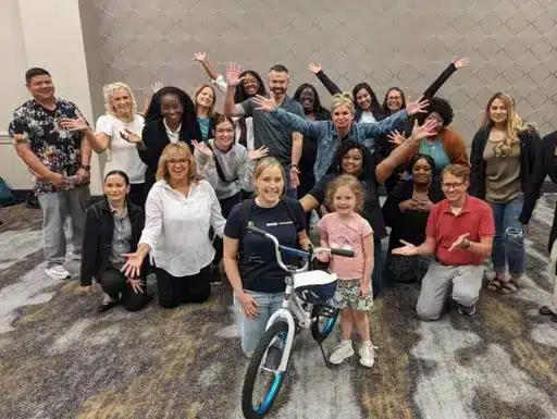 A memorable charity event, the Build-A-Bike®