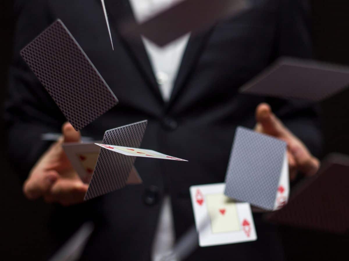 Playing cards can be used for team building exercises, as well