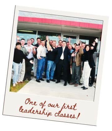 One of our first leadership classes