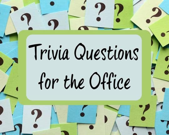 Trivia Questions for the Office